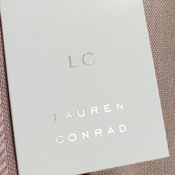 NWT LC Lauren Conrad Kimono Wrap Women's Metallic Striped Open Front OS - Picture 5 of 7